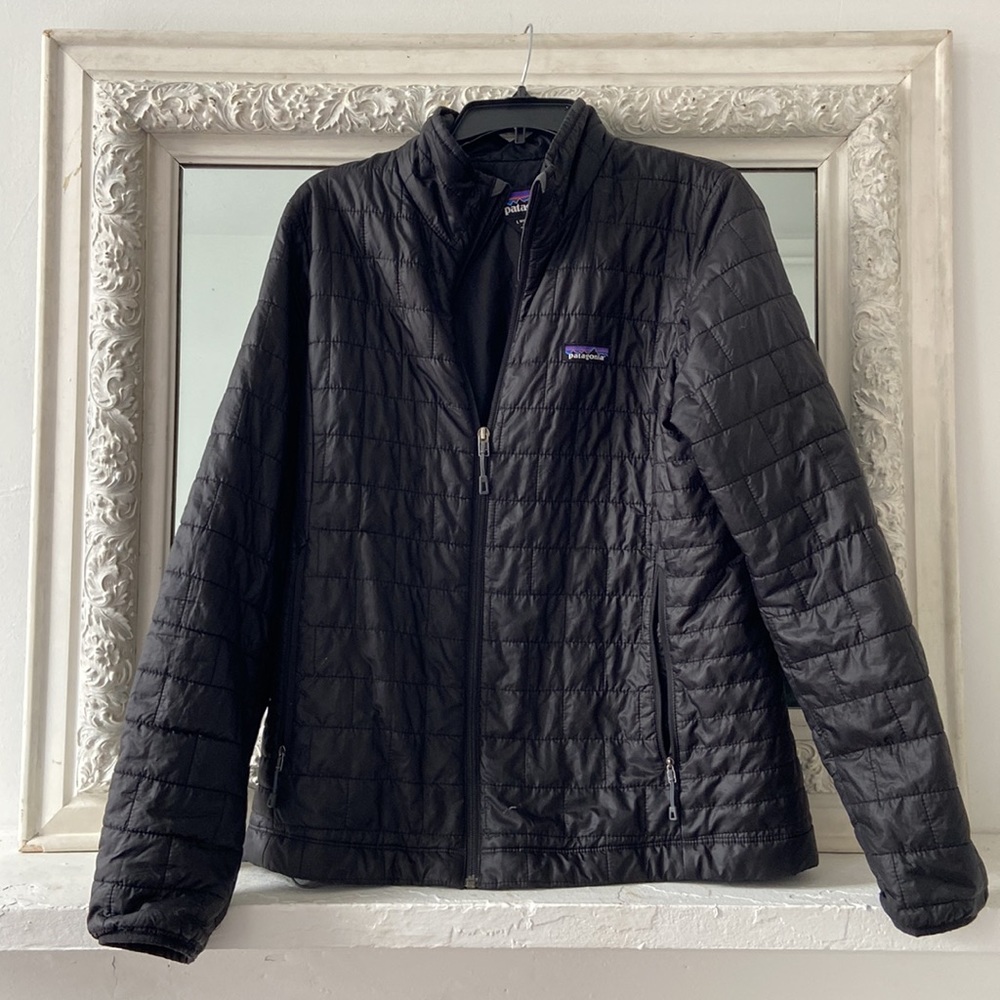 Patagonia Nano Puff Jacket - Women's black large puffy jacket